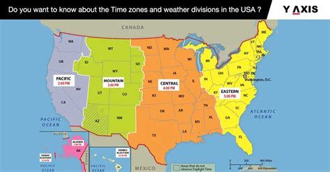 Know about the time zones and weather divisions in the USA