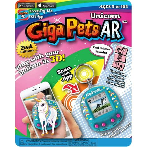 Top Secret Toys - Giga Pets AR Unicorn Virtual Pet Toy - Walmart.com ...