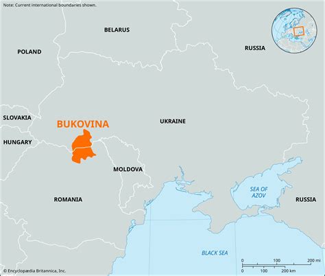 Bukovina | Ukraine, Romania, Map, & History | Britannica