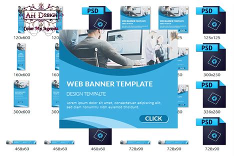 Website Banner Template 2 Graphic by AHDesign · Creative Fabrica