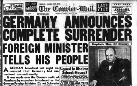 germany surrenders world war 2