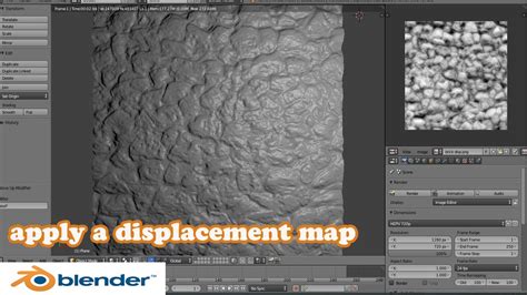 blender tutorial how to apply displacement maps - YouTube