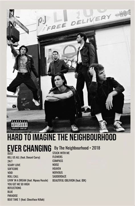 the neighbourhood album cover poster | The neighbourhood, Music album ...