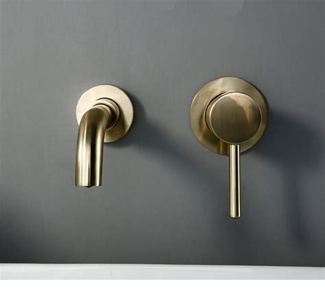 Wall Mounted Brass Bathroom Faucet - Decoratormall