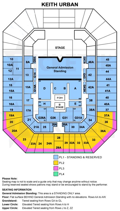 Brisbane Entertainment Centre Seating Map