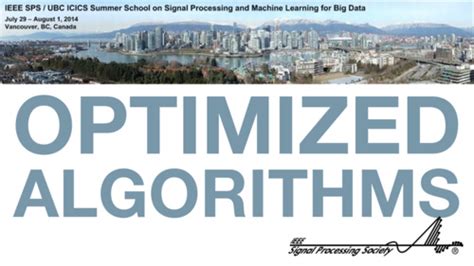 Optimization Algorithms for Signal Processing | IEEETV