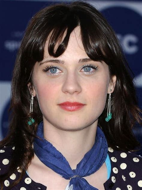 Zooey Deschanel, Before and After | Zooey deschanel, Beauty, Blue hair