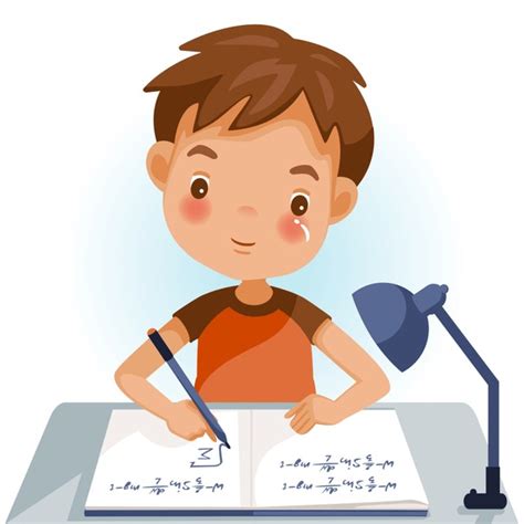 Doing Homework Cartoon Royalty-Free Images, Stock Photos & Pictures ...