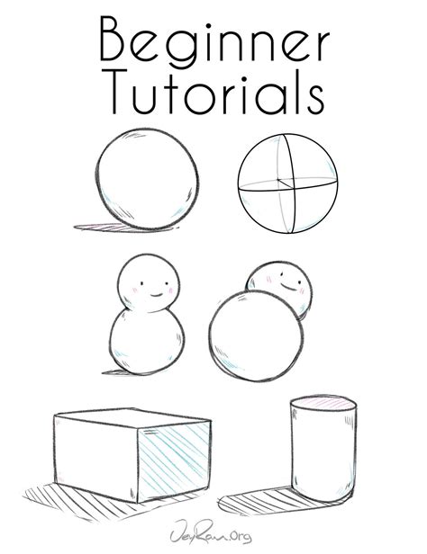 How to Draw Tutorials for Beginners: with Step by Step PDF Worksheets ...