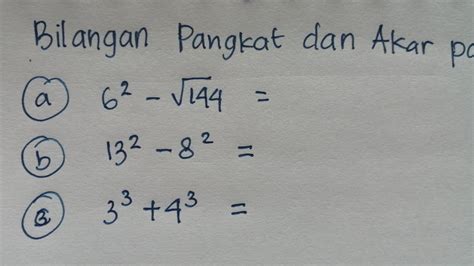 Contoh Soal Bilangan Pangkat dan Akar Pangkat | Matematika SD - YouTube