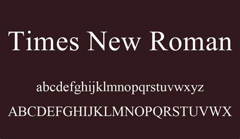 Tải về Times New Roman Font - Bộ Font chữ chuẩn thường sử dụng