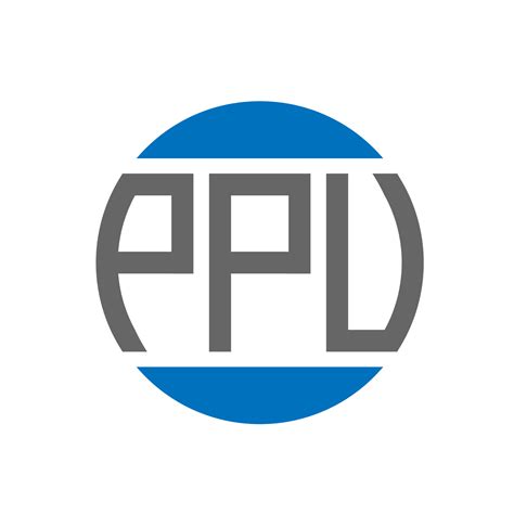 diseño de logotipo de letra ppu sobre fondo blanco. concepto de ...