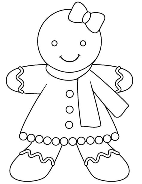 Gingerbread Man coloring pages. Free Printable Coloring Pages