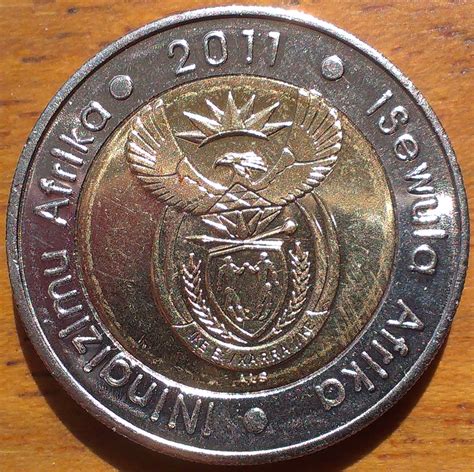 World commemorative coins: South Africa 5 Rand 2011 90th Anniversary of ...