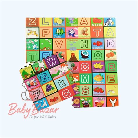 Kids PVC ABC Kits with Interlocking Tiles Foam Floor Alphabet and ...