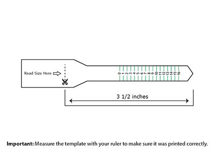 Printable Ring Measurement Tool | Francesco Printable