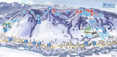 Białka Tatrzańska - Kaniówka Piste Map | Plan of ski slopes and lifts ...