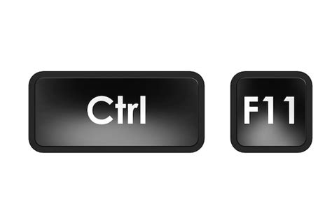 Premium Photo | Keyboard shortcut with control and f11 button