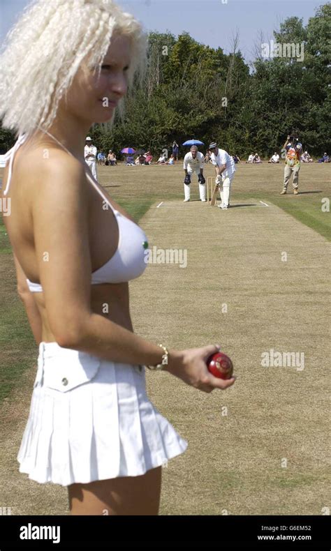 Charity cricket match - Clapton Stock Photo - Alamy