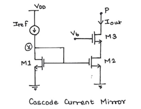 circuit design - Cascode current mirror transistor biasing - Electrical ...