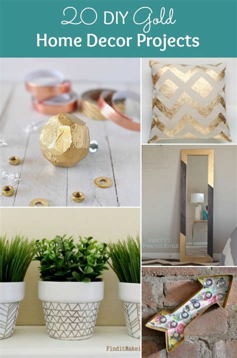 20 DIY Gold Home Decor Projects