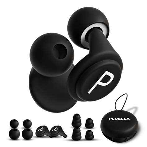 PLUELLA Ear Plugs for Noise Reduction, Reusable 35dB NRR Noise ...