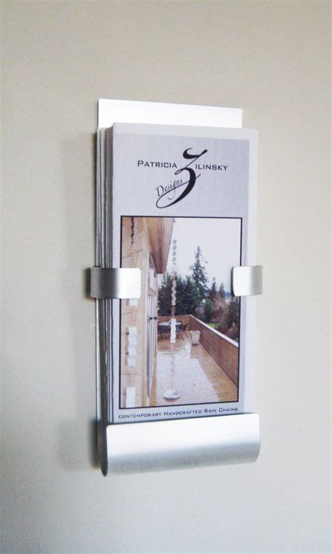 Wall Mount Metal Brochure Holder | Brochure holders, Brochure display ...