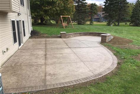 Backyard Stained and Stamped Concrete Patios - Mark Anthony Concrete Inc.