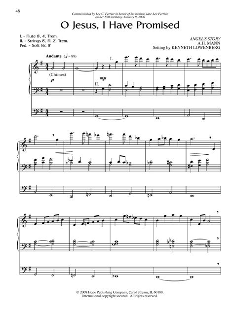 O Jesus, I Have Promised | Sheet Music Direct