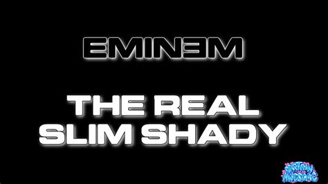 The Real Slim Shady - Eminem (Karaoke) REMASTERED - YouTube