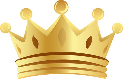 Simple golden crown icon. Vector Illustration 24661403 PNG