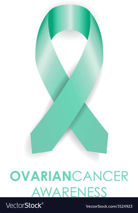 Ovarian cancer ribbon Royalty Free Vector Image