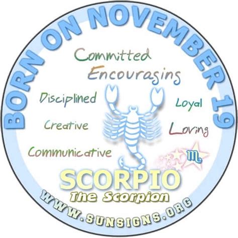 November 19 Birthday Horoscope Personality | Sun Signs