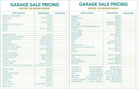 How to Host the Perfect Garage Sale Printable Set | Yard sale ...