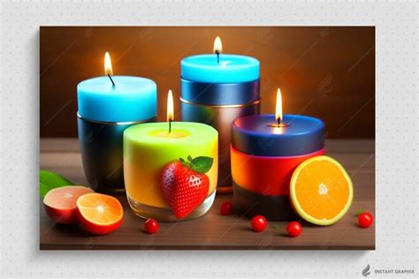 Decorated Burning Candles for dia de las velitas