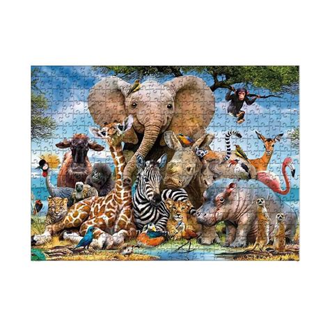 1000 Piece Jigsaw Puzzle-animal Paradise-creative Handmade Gift Home ...