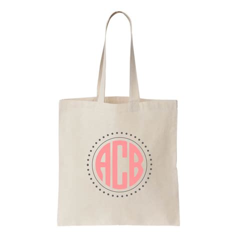 Personalized Canvas Tote Bag with Monogram | Personalized Wedding ...