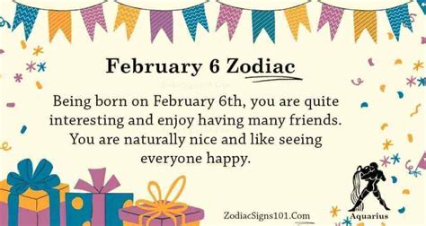 February 6 Zodiac Is Aquarius, Birthdays And Horoscope - ZodiacSigns101