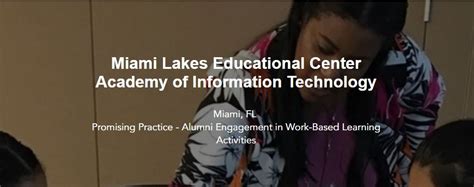 Miami Lakes Educational Center Academy of Information Technology ...