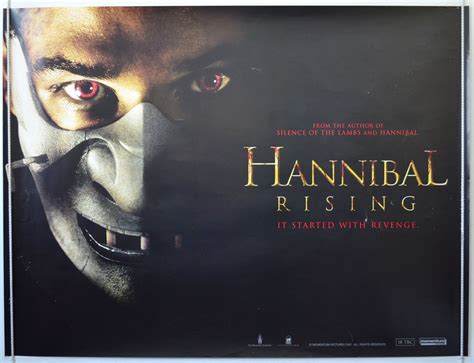 HANNIBAL RISING (2000) Original Quad Movie Poster (Teaser) Gaspard ...