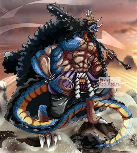 Kaido Hybrid form Art by Redi_Red.cal | Personagens de anime, Anime ...