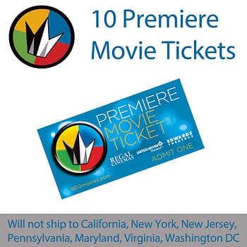 Regal Premiere Movie Tickets 10 Pack