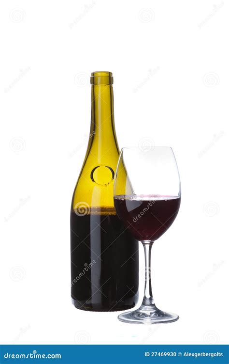 Elegant Brown Transparent Wine Bottle Stock Photo - Image of goblet ...