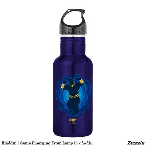 Aladdin | Genie Emerging From Lamp Stainless Steel Water Bottle ...