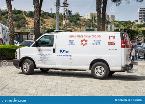 Israeli Ambulance Car, Called Magen David Adom Editorial Stock Photo ...