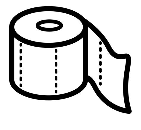 Free Toilet Paper Clipart Black And White, Download Free Toilet Paper ...