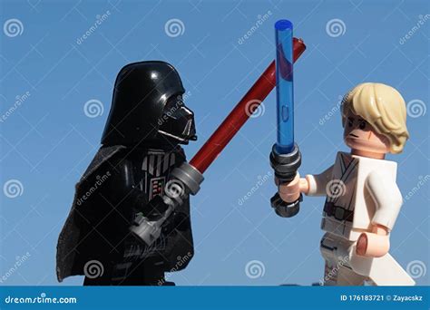 Lego Star Wars Minifigure Darth Vader Silhouette Editorial Photo ...