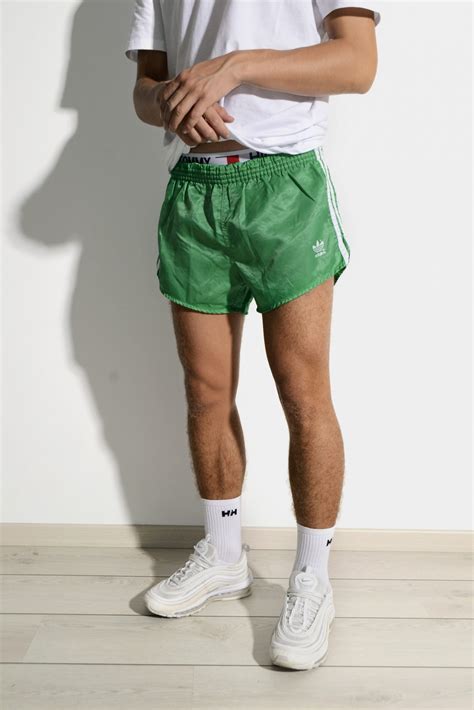 ADIDAS retro green shorts | HOT MILK vintage clothing online