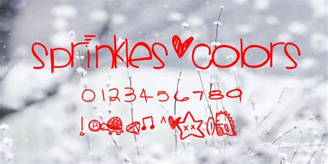 Download Sprinkles Colors font | fontsme.com