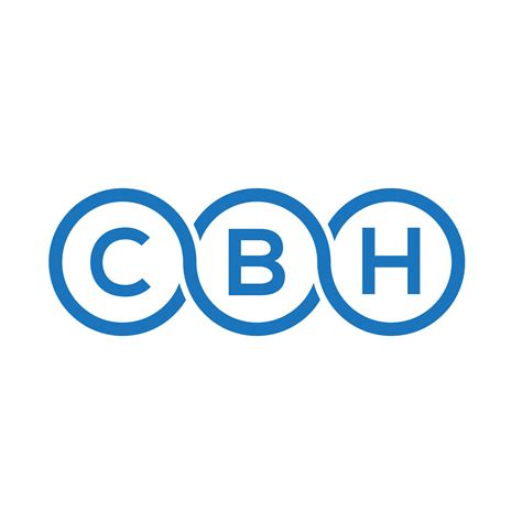 CBH letter logo design on white background. CBH creative initials ...